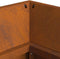vidaXL - Vuurkorf - met - Houtopslag - 160x45x35 - cm - Weerbestendig - Staal
