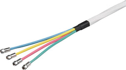 Goobay KKS SET Quattro 80-170 - Satellietkabel 10m - Dubbel afgeschermd - Wit