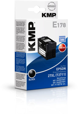KMP E178 - Inktcartridge - 1100 pagina's - Zwart