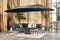 LIFA GARDEN - Dubbele Parasol - Waterdicht met Hoes - Antraciet 450 x 270 cm