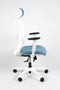 Linea Tekna White 01/PT - Bureaustoel - Ergonomisch EN1335 - Met hoofdsteun - Multi verstelbaar- Wit/Blauw