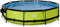 EXIT Lime zwembad ø360x76cm met filterpomp en overkapping en schaduwdoek - groen