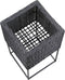vidaXL - Plantenbakken - verhoogd - 3 - st - poly - rattan - zwart