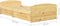 vidaXL - Bedframe - met - 2 - lades - massief - grenenhout - 90x200 - cm