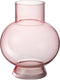 J-Line vaas Bol - glas - lichtroze - small - Ø 18 cm