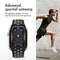 imoshion Sport⁺ bandje - Geschikt voor Apple Watch 1, 2, 3, 4, 5, 6, 7, 8, 9, 10 (42 mm), SE - 38/40/41 mm - Black Rainbow - S/M