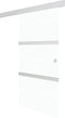 vidaXL - Schuifdeur - 90x205 - cm - ESG-glas - en - aluminium - zilverkleurig