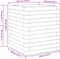 vidaXL - Plantenbak - 40x40x46 - cm - massief - douglashout
