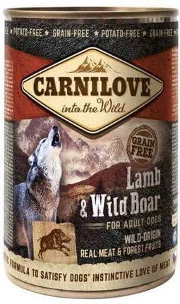 6x400 gr Carnilove dog blik lam / wild zwijn hondenvoer
