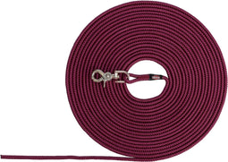 Trixie riem sleeplijn voor hond rond zonder handlus sangria rood 20 mtr x 0,6 cm