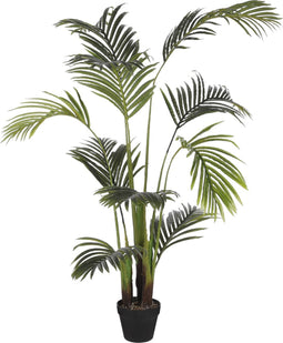 Mica Decorations grote Palm kunstplant - groen - H150 x D50 cm - top kwaliteit