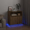 vidaXL - Dressoir - met - LED - Artisan - Eiken - 71x34,5x75 - cm - Gelaagd - Hout