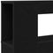 vidaXL - Opslag - Hoofdbord - met - LED-verlichting - Zwart - Eiken - 100x18,5x103,5 - cm