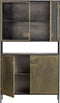 BePureHome Pack Vitrinekast - Metaal - Antique Brass- 190x110x38