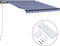 vidaXL - Luifel - automatisch - uittrekbaar - 300x250 - cm - blauw - en - wit