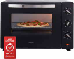 Inventum OV607B - Vrijstaande heteluchtoven 60 liter - 6 programma's - Zwart