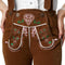 dressforfun Lederhose Walchensee - Verkleedkostuum - Kniehoogte - Bruin
