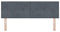 vidaXL - Hoofdbord - Met - Knopen - Donkergrijs - 160 - cm - Velvet
