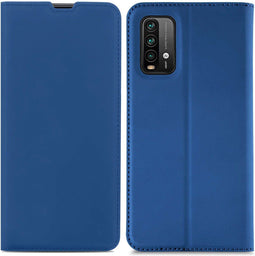 iMoshion Hoesje Geschikt voor Xiaomi Redmi 9T Hoesje Met Pasjeshouder - iMoshion Slim Folio Bookcase - Donkerblauw