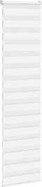 vidaXL - Zebra - rolgordijn - 60x230 - cm - stofbreedte - 55,9 - cm - polyester - wit
