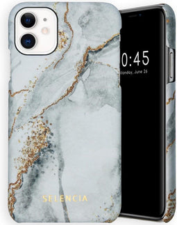 Selencia Hoesje Geschikt voor iPhone 11 Hoesje - Selencia Maya Fashion Backcover - grijs