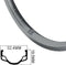 Ryde Velg Hl32 28 Inch (635-33) 36 Gaats 13g Spaken Zilver