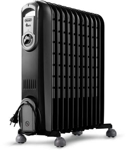 DeLonghi V551225.BG - Oliegevulde radiator 2500W - Venturi-effect - Zwart