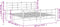 vidaXL - Bedframe - met - voetbord - zonder - matras - metaal - zwart - 180x200 - cm