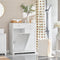 SoBuy BZR33-II-W - Badkamerkast - 2 lades 2 wasmanden 45 liter - Wit
