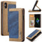 Caseme luxe wallet hoes - Geschikt voor iPhone XS Max - blauw