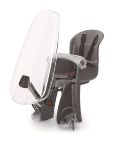 Polisport Bilby-JR - Fietsstoeltje - Inclusief windscherm - Zwart/Grijs