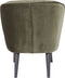 WOOOD Sara Fauteuil - Velvet - Warm Groen - 71x59x70
