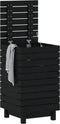 vidaXL - Wasmand - 44x44x76 - cm - massief - grenenhout - zwart