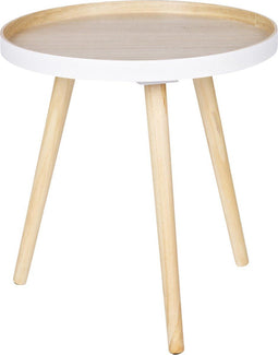 WOOOD Sasha Bijzettafel - MDF - Naturel - 41x41x40.5