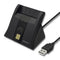 Qoltec 50643 Smart-Chip-ID-Kartenscanner | USB 2.0 | Plug&Play