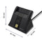 Qoltec 50643 Smart-Chip-ID-Kartenscanner | USB 2.0 | Plug&Play