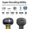Qoltec 50853 laser barcode scanner 1D | 2D | Black