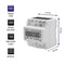 Qoltec 50900 Three phase electronic energy consumption meter | 400V | LCD | 4P | DIN rail