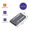 Qoltec 52272 enclosure for M.2 SSD drive | SATA | NVMe | RGB LED | USB-C | 4TB