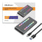 Qoltec 52272 enclosure for M.2 SSD drive | SATA | NVMe | RGB LED | USB-C | 4TB