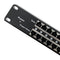Qoltec 54477 Patch panel RACK| 48V | 24 ports | Passive PoE injector | Black
