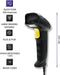 Qoltec Laserscanner 1D | USB | Zwart.