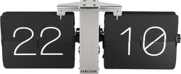 Karlsson - Flip clock No Case - Tafelklok - Metaal - 8,5x14x36cm - Zwart
