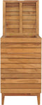 vidaXL - Wasmand - 30x30x45 - cm - massief - teakhout