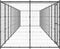 vidaXL - Hondenkennel - met - dak - 26,62 - m² - staal