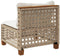 vidaXL - Tuinbank - zonder - armleuning - met - kussens - poly - rattan - beige