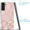 iMoshion Hoesje Geschikt voor Samsung Galaxy S21 Plus Hoesje Siliconen - iMoshion Design hoesje - Roze / Meerkleurig / Goud / Pink Graphic