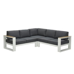Garden Impressions Cube Loungebank Teak - Wit