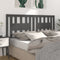 vidaXL - Hoofdbord - 156x4x100 - cm - massief - grenenhout - grijs