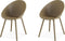 Qosy outdoor stoel - zand - SET VAN 2